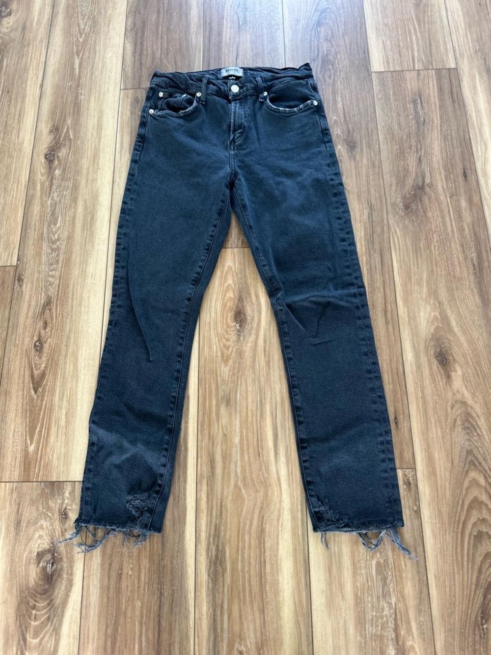 AGOLDE womens Toni black jeans size 26 - Picture 3 of 6